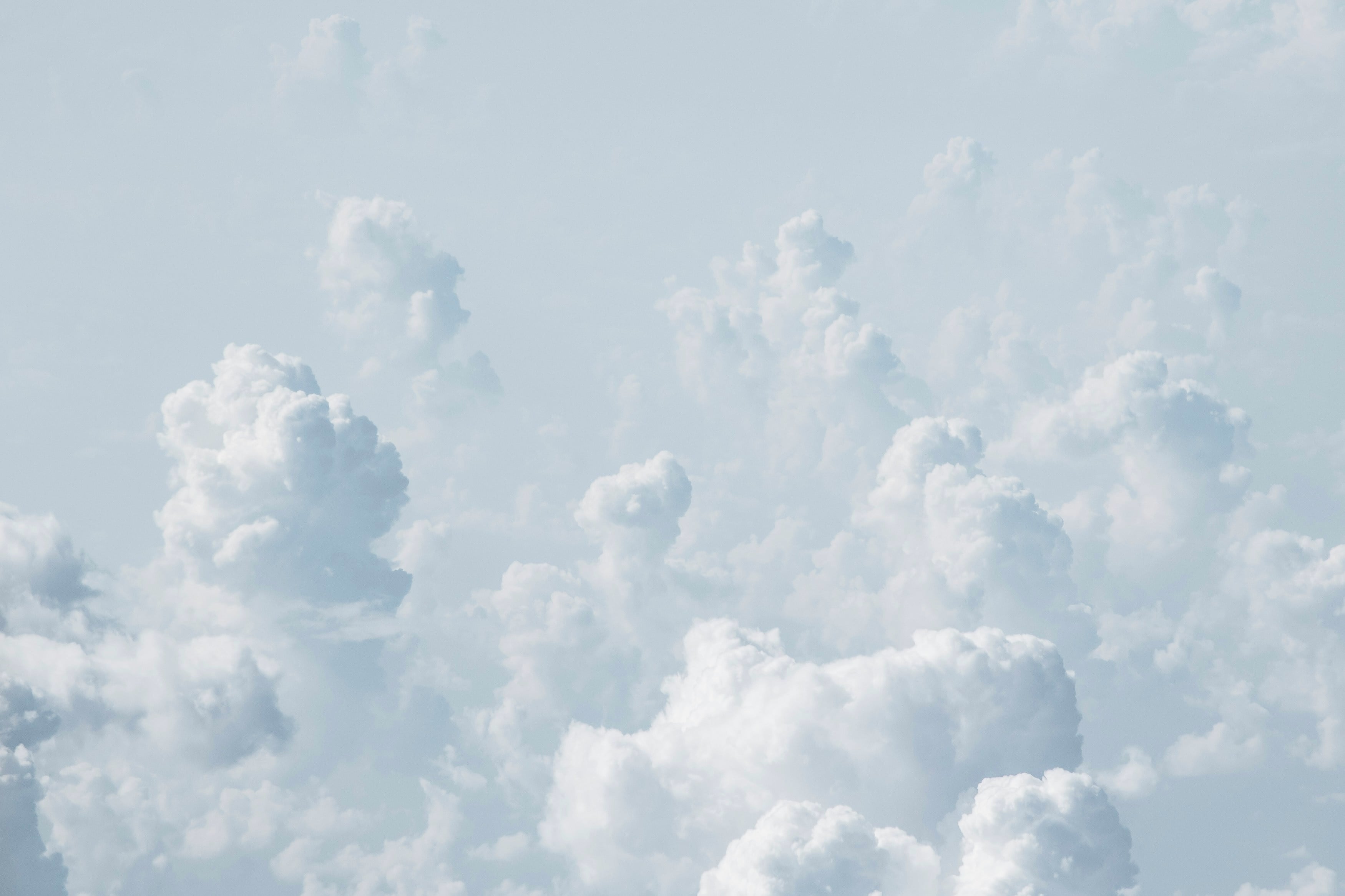 Soft clouds in an open sky